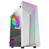 Image de Boîtier PC Gaming ATX MC-X7 Blanc Front ARGB Ventilateur RGB 12cm