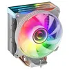 Image de Ventilateur PC MCPU-VR Blanc 180W TDP Double Miroir Infini ARGB 4 Heatpipes
