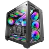 Image de Mars Gaming MCV3, Boîtier Gaming Custom XXL E-ATX, Fenêtres Latérales et Frontales en Verre Trempé, Structure Modulaire Double Chambre, Noir en occasion ou reconditionné