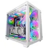 Image de Tour XXL E-ATX MCV3 Blanc Fenêtre Frontale et Latérale en Verre Trempé