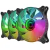 Image de Système 3 Ventilateurs ARGB 360° 12cm MF-3DKIT Noir Miroir d'Infinité 3D