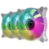 Image de Système 3 Ventilateurs ARGB 360° 12cm MF-3DKIT Blanc Miroir d'Infinité 3D