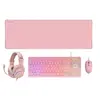 Image de Ensemble Mars Gaming MCP-RGB3 Combo, Clavier FRGB, Souris RGB Flow 3200 DPI, Casque RGB et Tapis de souris XXL, Rose, Langue Espagnol
