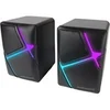 Image de Enceintes Compactes RGB 10W MS-H, Drivers Inversés et Son 3D-Surround, Jack 3.5mm Noir
