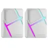 Image de Enceintes Compactes RGB 10W MS-H, Drivers Inversés et Son 3D-Surround, Jack 3.5mm Blanc