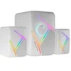Image de RGB 2.1 Gaming Enceintes et Subwoofer 35W Mars Gaming MS-H21, Inverted Drivers 3D Surround, Blanc