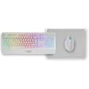 Image de Combo 3en1 MCP124, Clavier, Souris, Tapis de souris, Français, Blanc