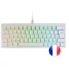 Image de Clavier Mécanique 60% RGB MKMINIPRO Hot-Swap Switch Silencieux Français Blanc
