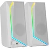 Image de Haut-parleurs MS72 15W RGB, USB/Jack, Blanc