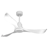 Image de Ventilateur de plafond Réversible Thermostat Wifi Moteur à courant continu Toits en pente Télécommande Adaptateur 2/3 Lames VirginD132C0466658 Blanc