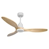 Image de Ventilateur de plafond Réversible Thermostat Pays vendable Wifi Moteur à courant continu Toits en pente Télécommande SalamisD132C0466689 Blanc