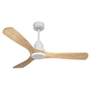Image de Ventilateur de plafond réversible Wifi avec télécommande - ParosD132C0466716 Blanc