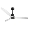 Image de Ventilateur de plafond Réversible Thermostat Wifi Moteur à courant continu Toits en pente Télécommande SalD166C0464574 Noir