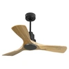 Image de Ventilateur de plafond réversible Wifi avec télécommande - RarotongaD106C0467218 Noir