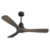 Image de Ventilateur de plafond Réversible Thermostat Wifi Moteur à courant continu Toits en pente Télécommande MoyoD132C0464578 Noir