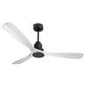 Image de Ventilateur de plafond Réversible Thermostat Wifi Moteur à courant continu Toits en pente Télécommande MadeiraD166C0464584 Noir