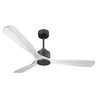 Image de Ventilateur de plafond Réversible Thermostat Wifi Moteur à courant continu Toits en pente Télécommande MadeiraD166C0365211 Noir