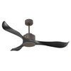Image de Ventilateur de plafond ø132 cm avec Wifi Réversible Hypersilence Utila D132 C02 65312 Chocolat