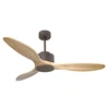 Image de Ventilateur de plafond ø132 cm avec Wifi Réversible Hypersilence Salamis D132 C02 65323 Chocolat