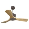 Image de Ventilateur de plafond ø106 cm avec Wifi Réversible Hypersilence Rarotonga D106 C02 65331 Chocolat