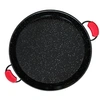 Image de Poêle à Paella Valencienne Emaillée 65cm, Acier Emaillé Antiadhésif, 22 Portions PAN65 Noir