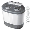 Image de Mini Machine à Laver Portable Camping 3Kg Lavage 1Kg Centrifugeuse 2 Compartimen WM1140 Blanc/Bleu
