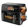Image de Friteuse à air chaud indépendante Cecofry e Grill Duoheat 10000 Double 10 L 2800 W Noir