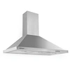 Image de Hotte Decorative Murale DS 48190 B IN 190W 630m³/h Pyramide Conception Acier Inoxydable Gris