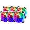 Image de Talius Iris Spectrum ARGB/Cronos ventilateurs 120 mm Effets de balayage, impulsion, spirale Double anneau LED Connexion 6 broches (6 FAN WHITE) en occasion ou reconditionné