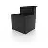 Image de Support plancha SPAF CBN fermé avec comptoir bar Noir