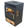 Image de Eider Biomasa Poêle à bois - 6,8 kW - modèle Pisano Ventilée - jusqu'à 152 m³ - H.83 x l.56 x P.50 cm - Classe énergétique A