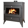 Image de Eider Biomasa Poêle à bois - 13,2 kW - modèle CAPRI - jusqu'à 297 m³ - H.89 x l.68 x P.44 cm - Classe énergétique A