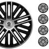 Image de Sparco Enjoliveurs Bergamo - 16-Pouces - Noir/Argent - Set de 4 pièces en occasion ou reconditionné