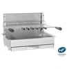 Image de 961.66 - Gril - charbon - intégré - acier inoxydable