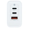 Image de - Adaptateur secteur - technologie GaN - 65 Watt - 4 A - PD, QC 3.0 - 3 connecteurs de sortie (USB type A, USB-C)