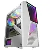 Image de Boitier PC MC777 Infinity Mirror ARGB verre trempé USB 3.0 Blanc