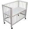 Image de Lit bébé à barreaux cododo en hêtre massif blanc 40x90 cm