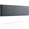 Image de Tête de Lit Tapisée MODENA Aqualine 160x55x8 cm - Gris Foncé -