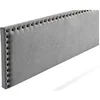 Image de Tête de Lit Tapisée MODENA Aqualine 90x55x8 cm - Gris Clair -