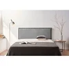 Image de Tête de Lit Tapisée MODENA Aqualine 145x55x8 cm - Gris Clair -