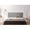 Image de Tête de Lit Tapisée MODENA Aqualine 160x55x8 cm - Gris Clair -