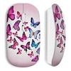 Image de Souris Sans Fil Butterflies pink blue ()