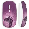 Image de Souris Sans Fil Butterfly papillon fushia ()