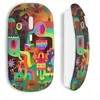Image de Souris Sans Fil Funny multicolor art ()