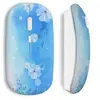Image de Souris Sans Fil Fleurs blue style ()