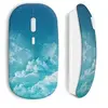Image de Souris sans fil Nuages Bleu ()