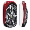Image de Souris Sans Fil Ferrari Roue Jante Rouge Silver ()