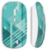Image de Souris sans fil Pixel design Bleu Clair ()