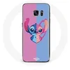 Image de Coque pour Samsung Galaxy S7 Edge Stitch et angel bleu rose