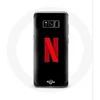 Image de Coque pour Samsung Galaxy S8 Netflix Logo rouge fond noir